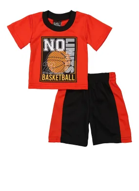 Baby Boys 12-24M No Limits Basketball Tee and Shorts Set