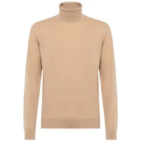 Alpha Studio Beige Cashmere Men's Sweater