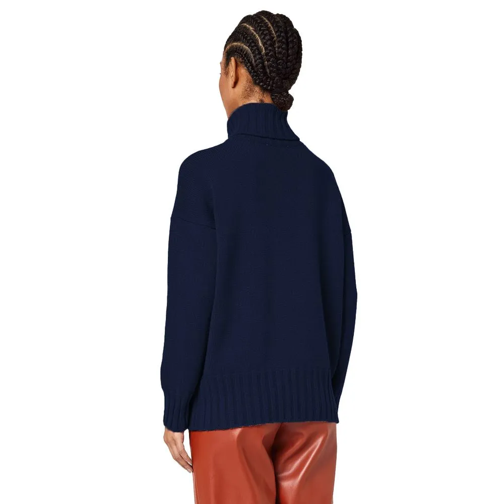 Alpha Studio Blue Cashmere Men's Sweater