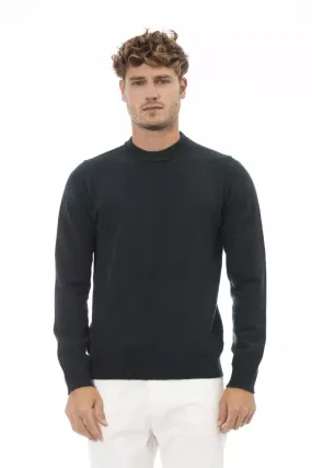 Alpha Studio Green Wool Men Men's Sweater