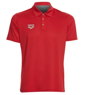 Arena Unisex Team Line Tech Short Sleeve Polo Red