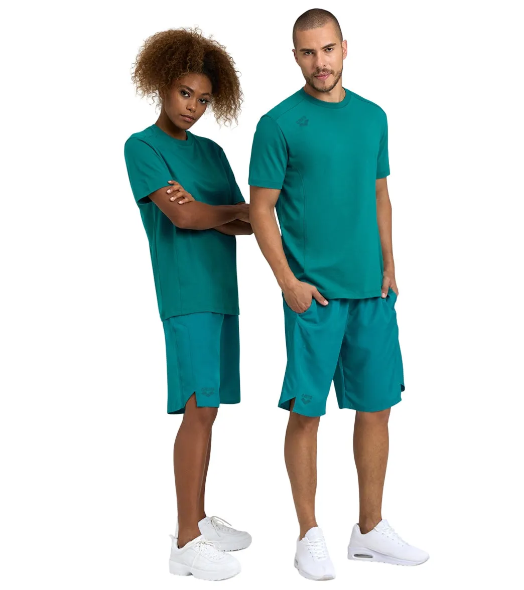 Arena Unisex Team Panel Bermuda Shorts Green Lake