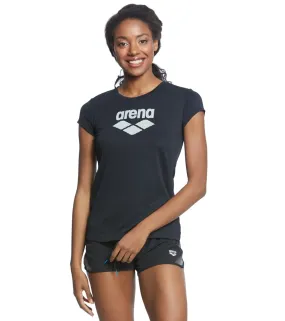 Arena Women's Short Sleeve Logo Gym Tee