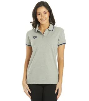 Arena Women's Team Line Short Sleeve Polo Medium Grey Melange