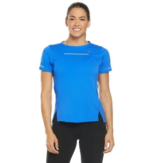 Asics  Women's Lite Show Short Sleeve Illusion Blue