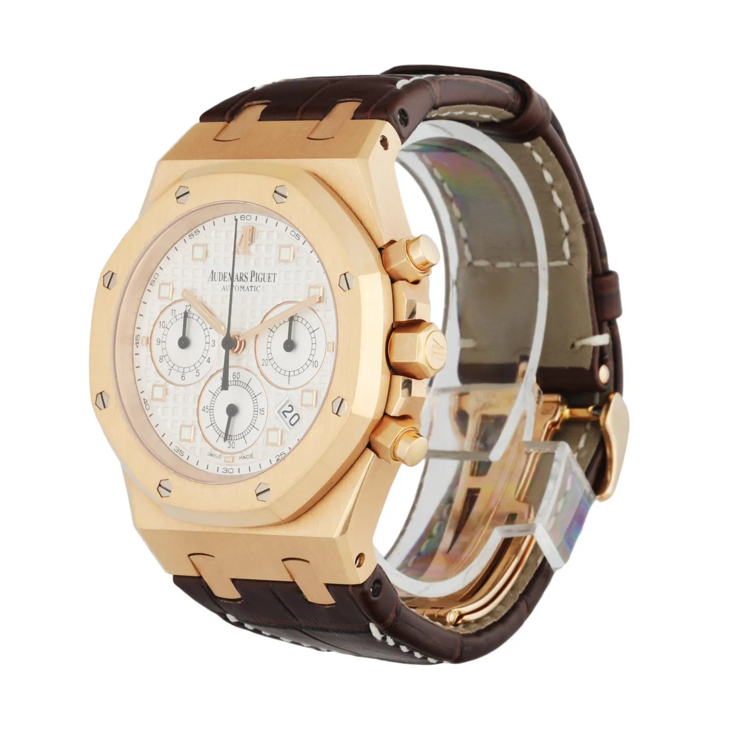 Audemars Piguet Royal Oak 26022OR 18K Rose Gold Chronograph Men's Watch