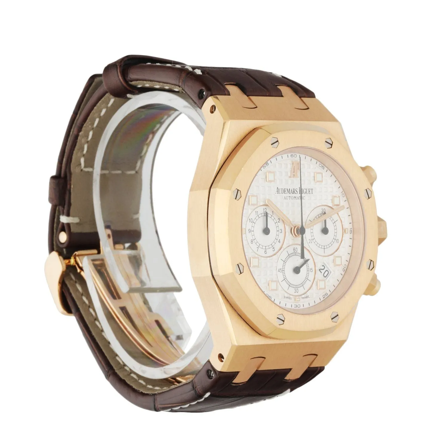 Audemars Piguet Royal Oak 26022OR 18K Rose Gold Chronograph Men's Watch