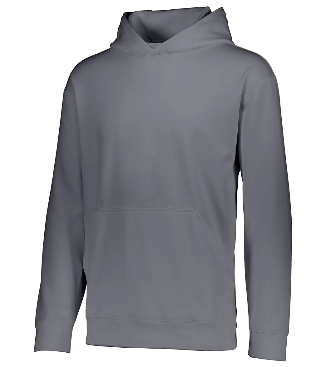 Augusta Sportswear Youth Wicking Fleece Hoodie Graphite