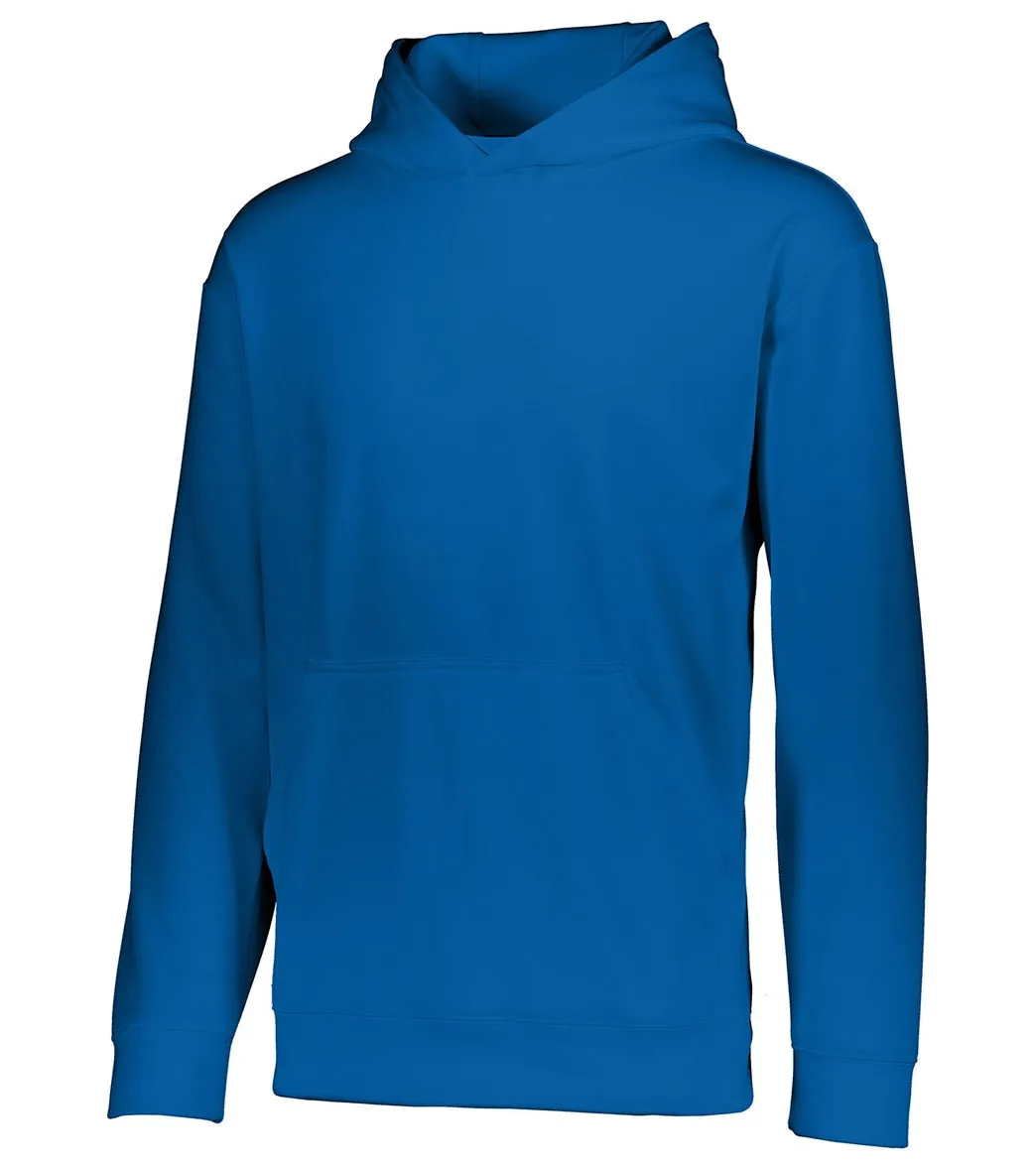 Augusta Sportswear Youth Wicking Fleece Hoodie Royal