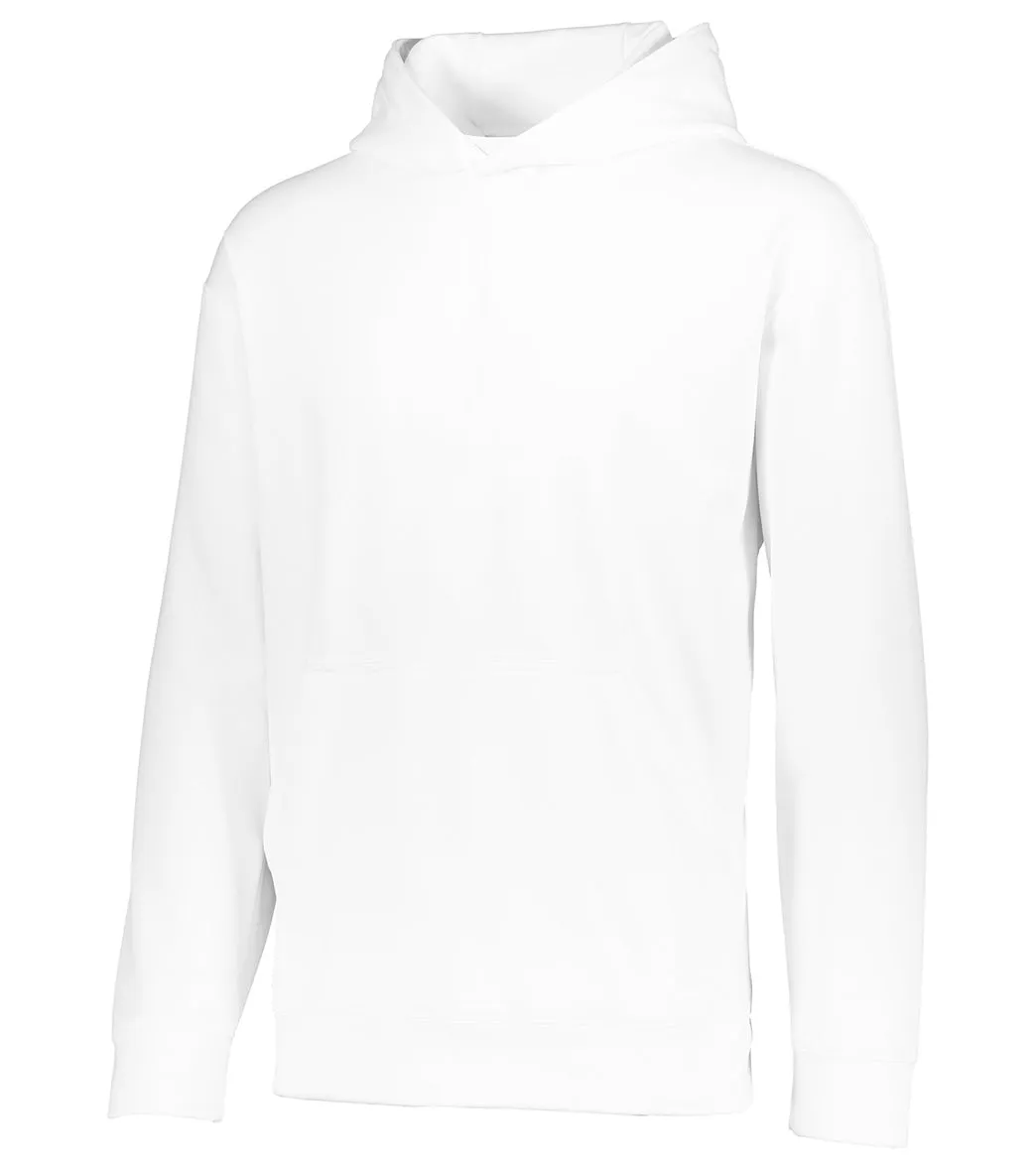 Augusta Sportswear Youth Wicking Fleece Hoodie White