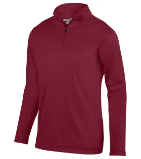 Augusta Sportswear Youth Wicking Fleece Quarter-Zip Pullover Cardinal