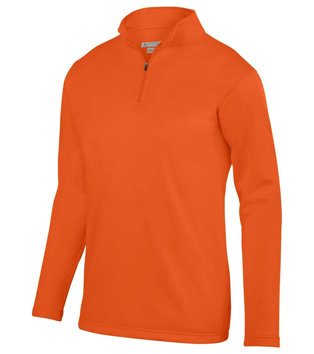 Augusta Sportswear Youth Wicking Fleece Quarter-Zip Pullover Orange