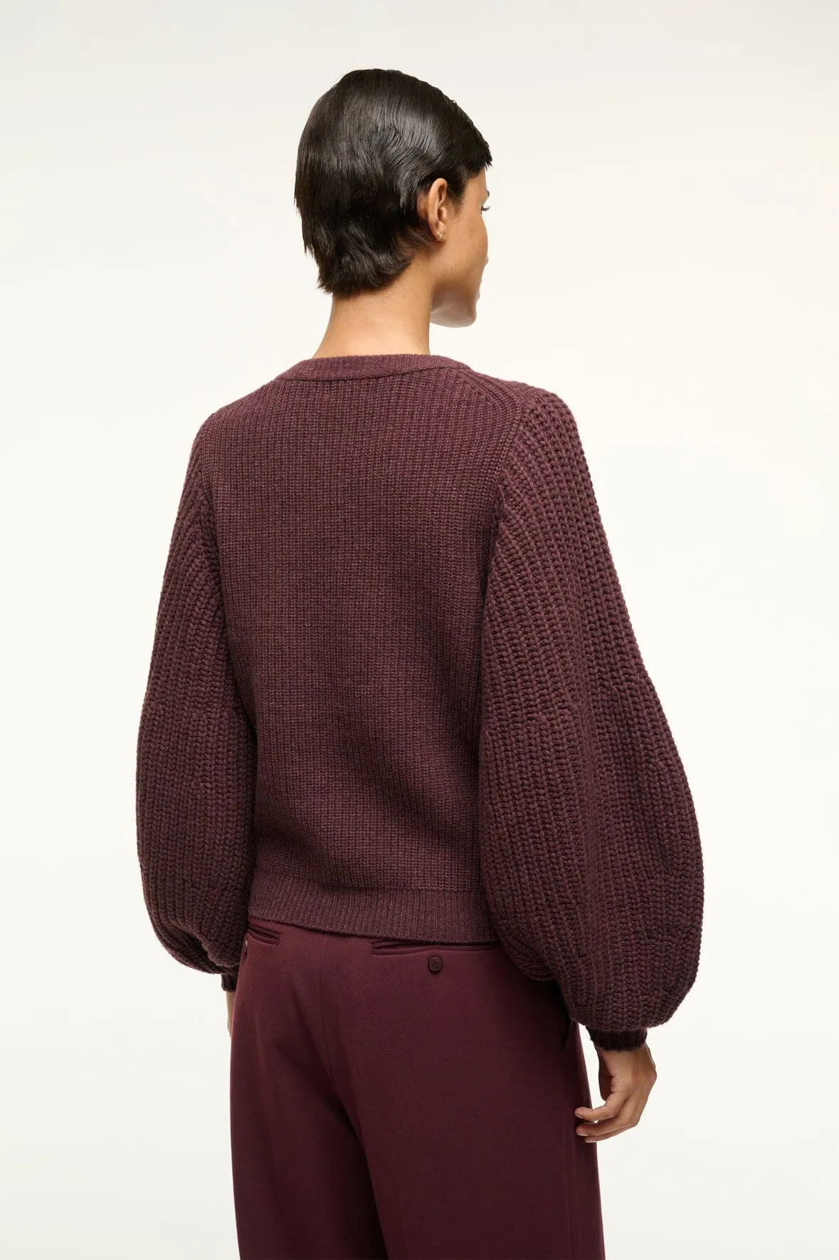 AURA SWEATER | MERLOT