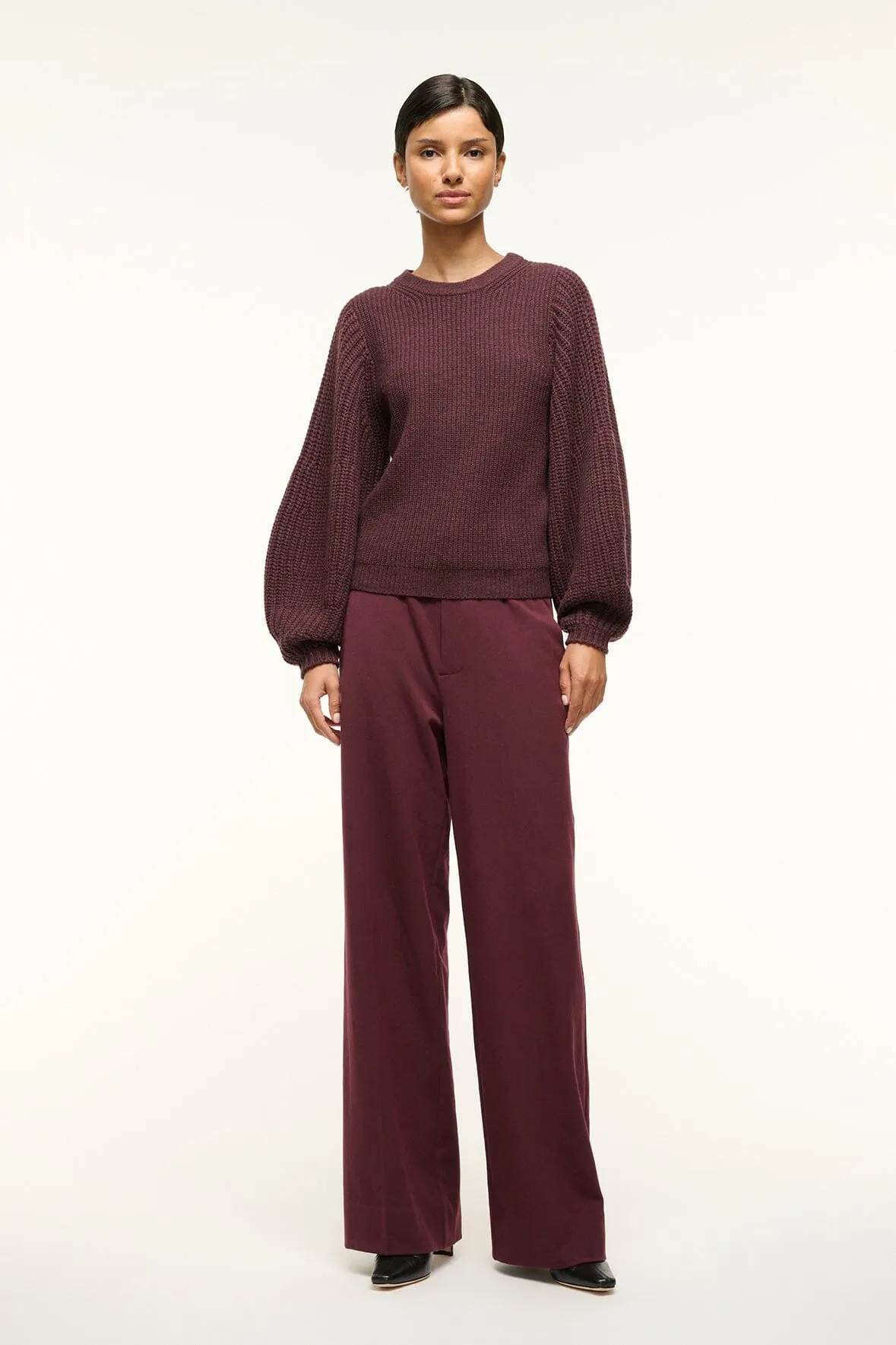 AURA SWEATER | MERLOT