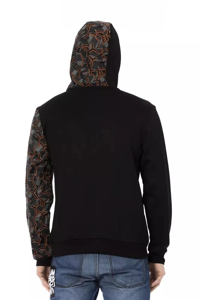 Automobili Lamborghini Black Cotton Men's Men's Hoodie