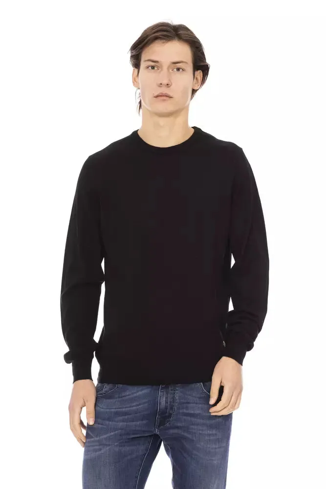 Baldinini Trend Black Fabric Men Men's Sweater