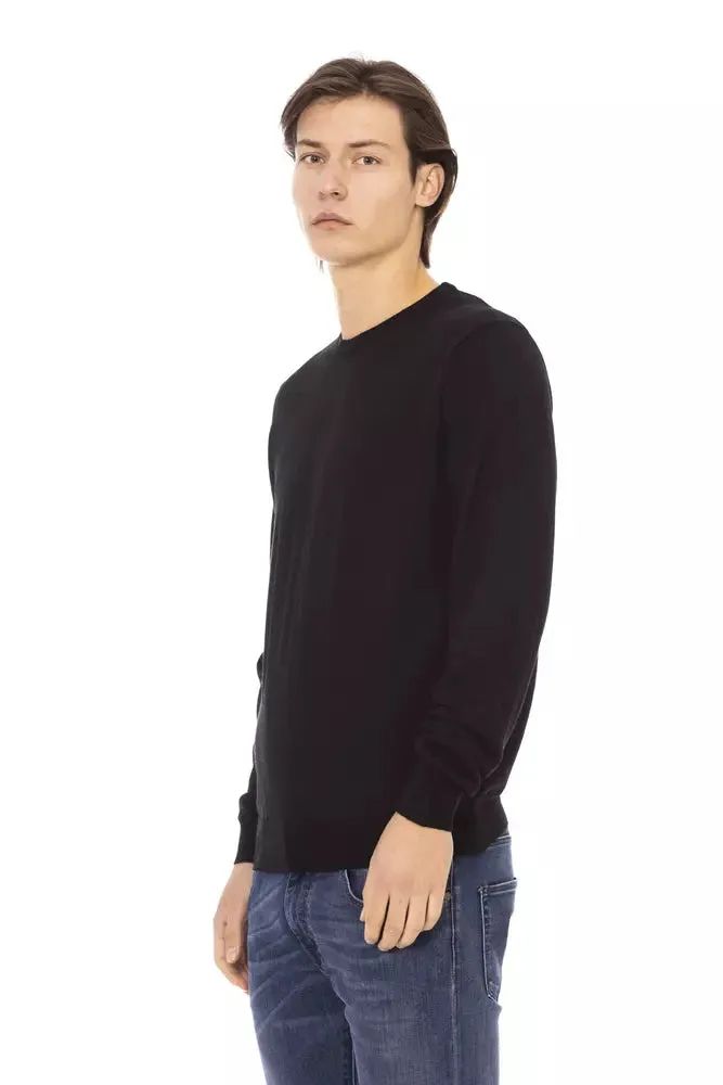 Baldinini Trend Black Fabric Men Men's Sweater