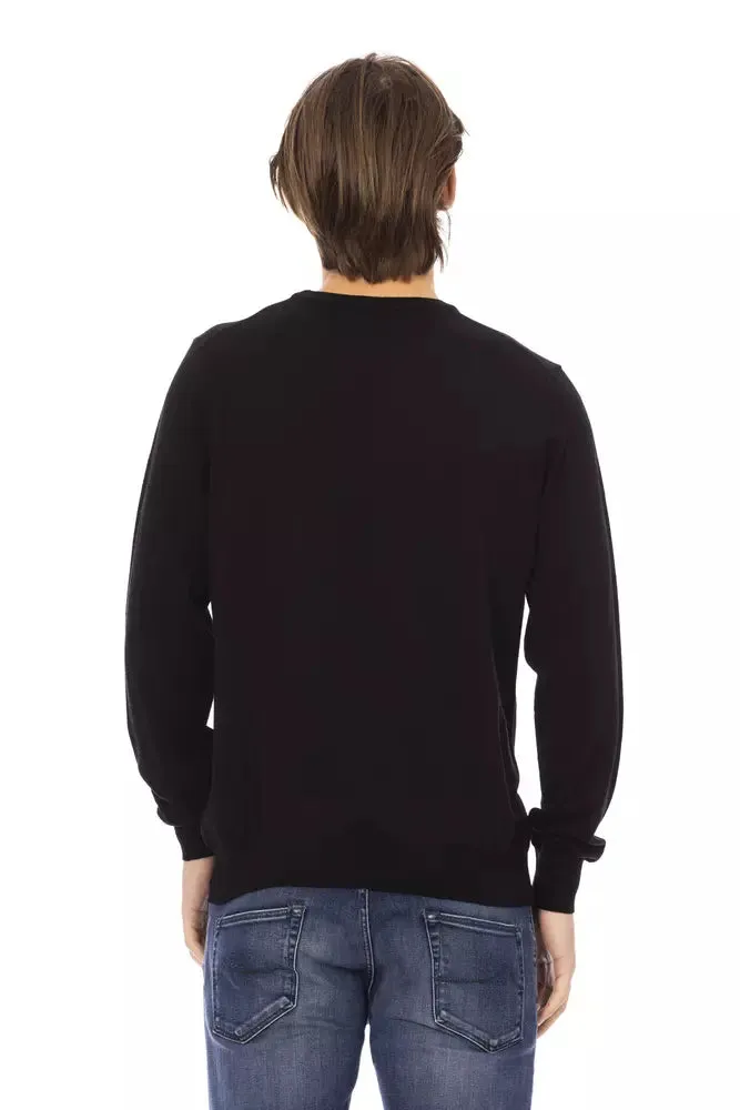 Baldinini Trend Black Fabric Men Men's Sweater