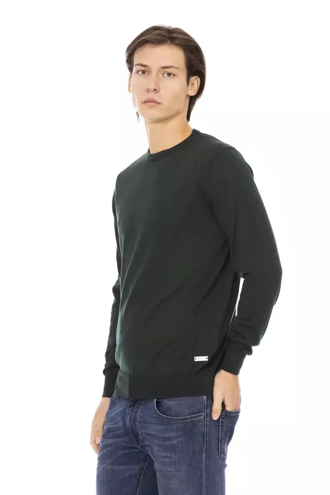 Baldinini Trend Green Fabric Men Men's Sweater