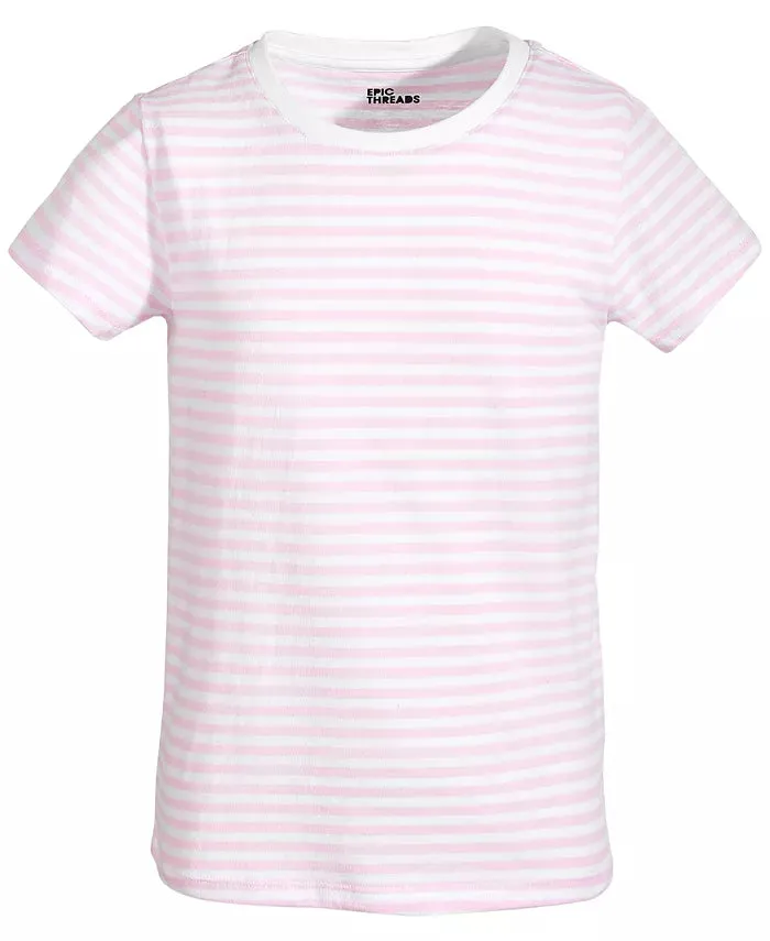 Big Girl Short Sleeve Stripe T-Shirt