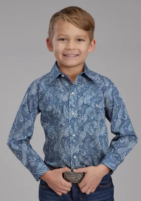 Boy's Roper "Fall River" Long Sleeve Western Shirt