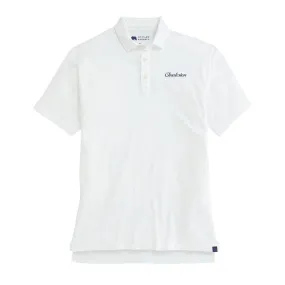 Charleston Town Script S/S Perry Polo - White