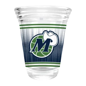 DALLAS MAVERICKS GREAT AMERICAN 2 OZ M-HAT SHOT GLASS