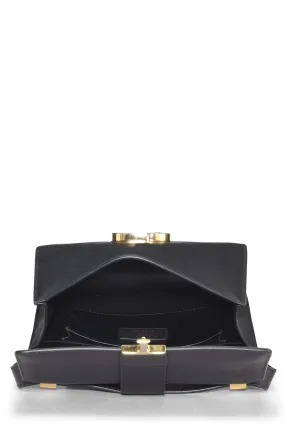 Dior,  Black Calfskin 30 Montaigne Bag, Black