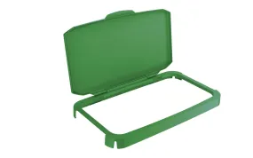 Durable DURABIN 60L Hinged Bin Lid | Strong and Food & Freezer Safe | Green