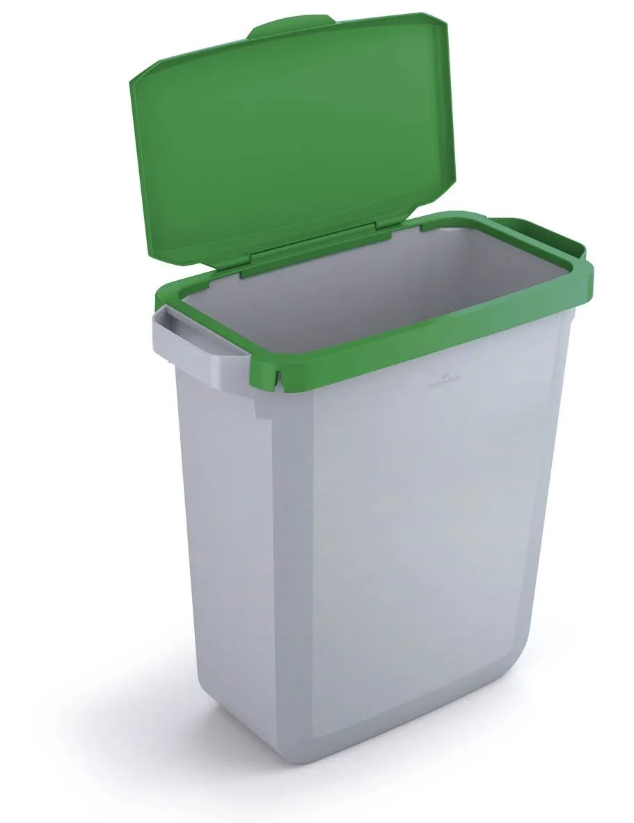 Durable DURABIN 60L Hinged Bin Lid | Strong and Food & Freezer Safe | Green