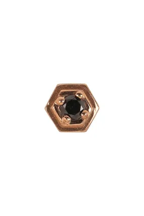 'Eleven' Black Diamond Stud