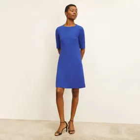 Emily Dress - Recycled WonderTex :: Bright Indigo