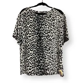 GIVENCHY Black and White Oval Print Top | Size L