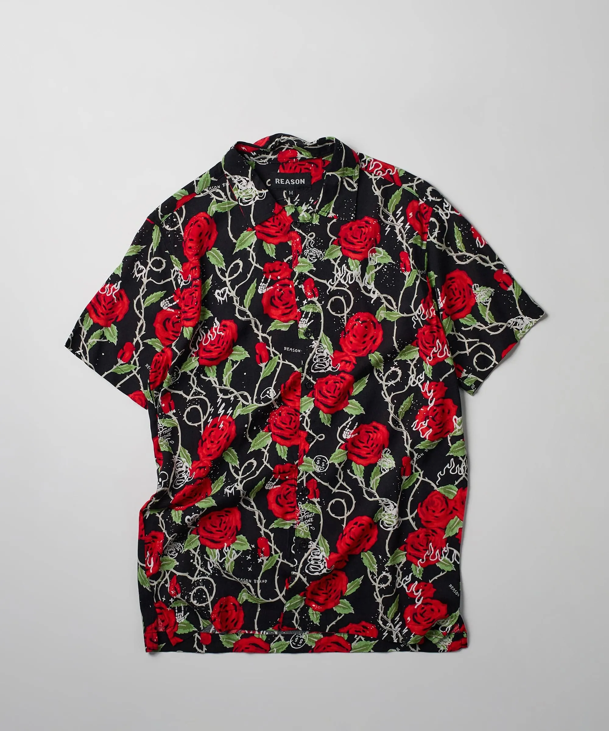 Harper Rose Allover Print Short Sleeve Shirt