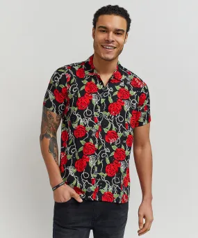 Harper Rose Allover Print Short Sleeve Shirt