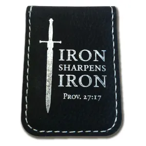 Iron Sharpens Iron, Proverbs 27:17 – Engraved Money Clip