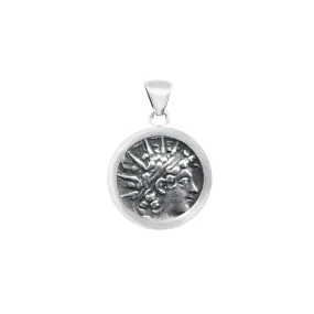 KING ANTIOCHUS VI Genuine Ancient Greek silver coin 2nd Cent. BC pendant