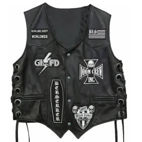 Men's Black Label Society Doom Crew Leather Vest