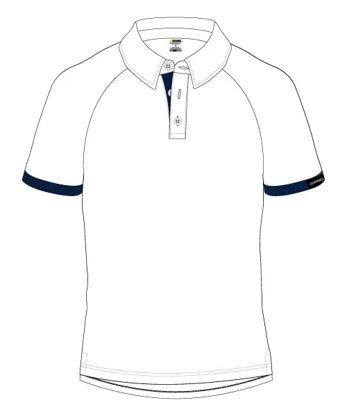 Men's Corporate Polo - WHITE/BLUE