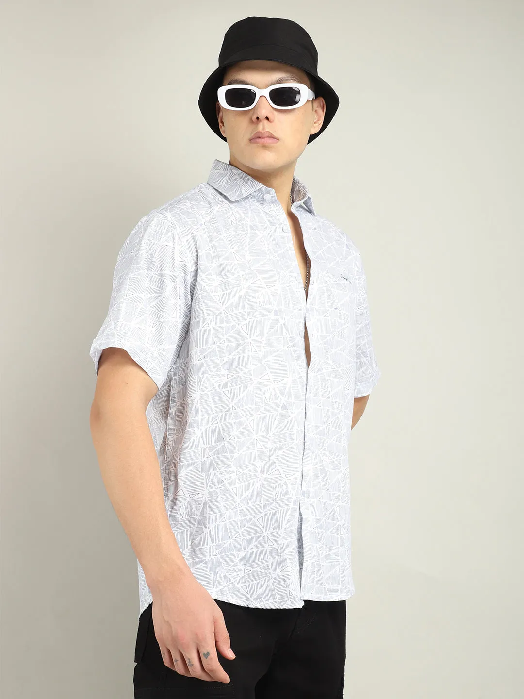 Mintstellar Blue Textured Shirt