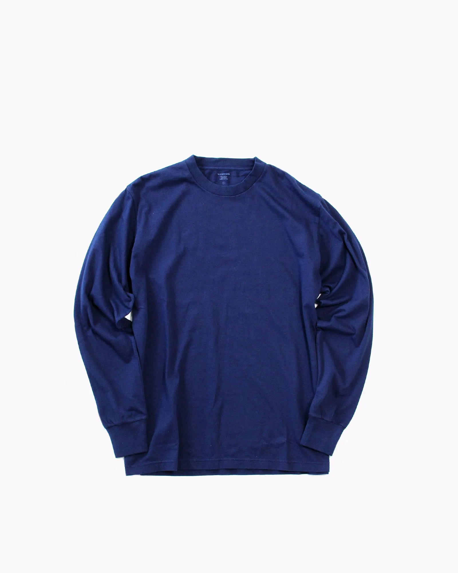 Natural Dyed Block LS Jersey - Navy