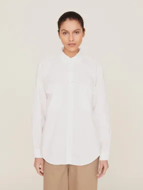 OX Clip Shirt in White