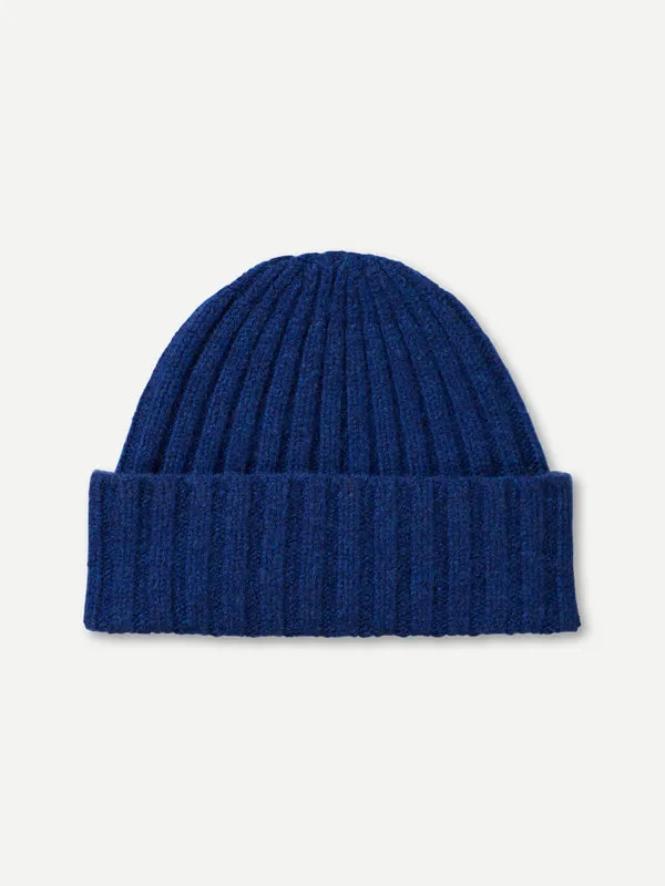 PLAIN RIBBED HAT NIGHTSKY