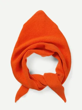 PLAIN TRIANGLE NECKERCHIEF ORANGE GLOSS