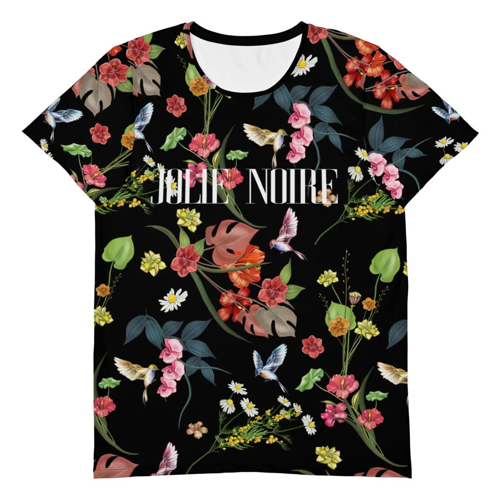 Premium Floral Tee- Black