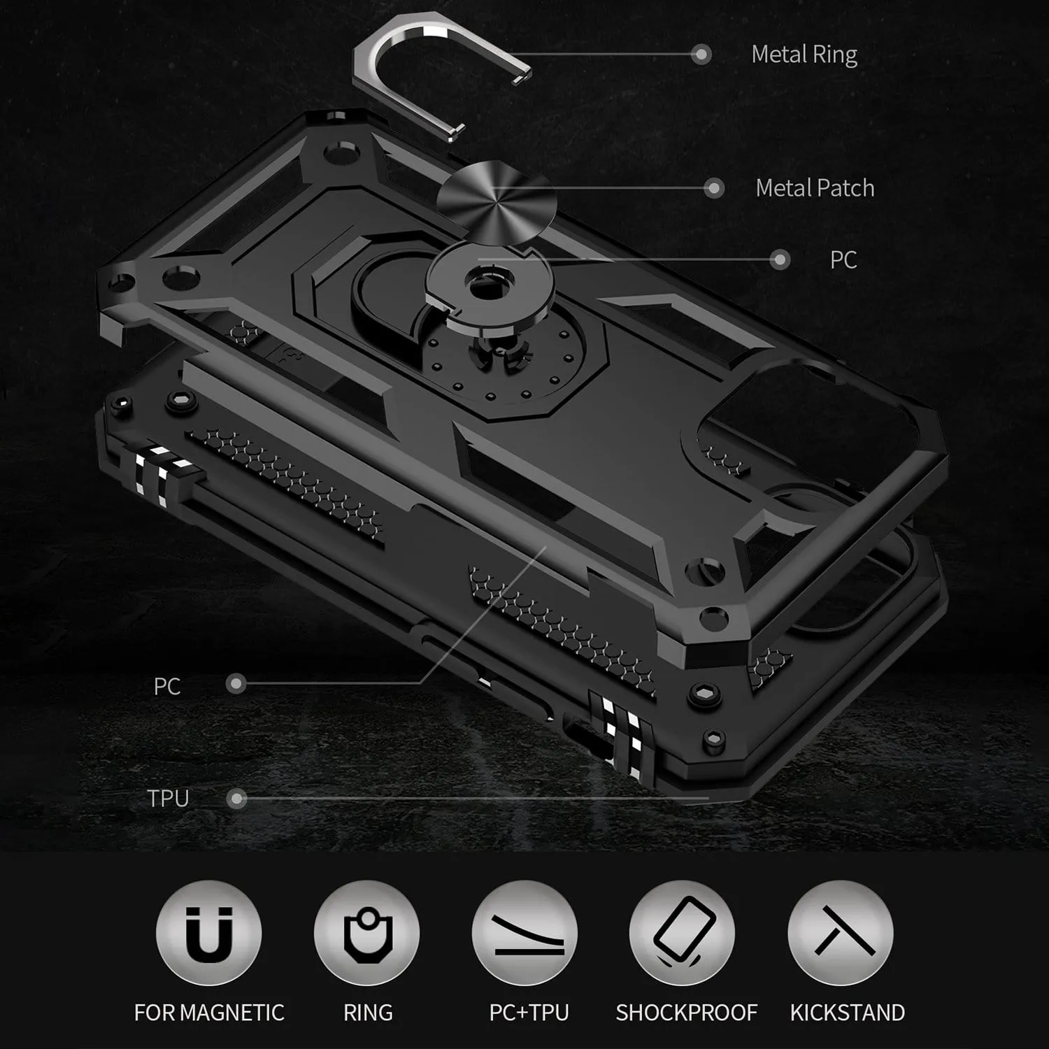 Raider Series Kickstand Case with Belt Clip - iPhone 13 Mini