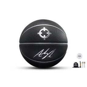 Rigorer Austin Reaves Signature Moisture Absorbent PU Basketball 'Black/Sliver'[Z123320110-7]