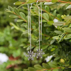 Snowflake Dangle Earrings