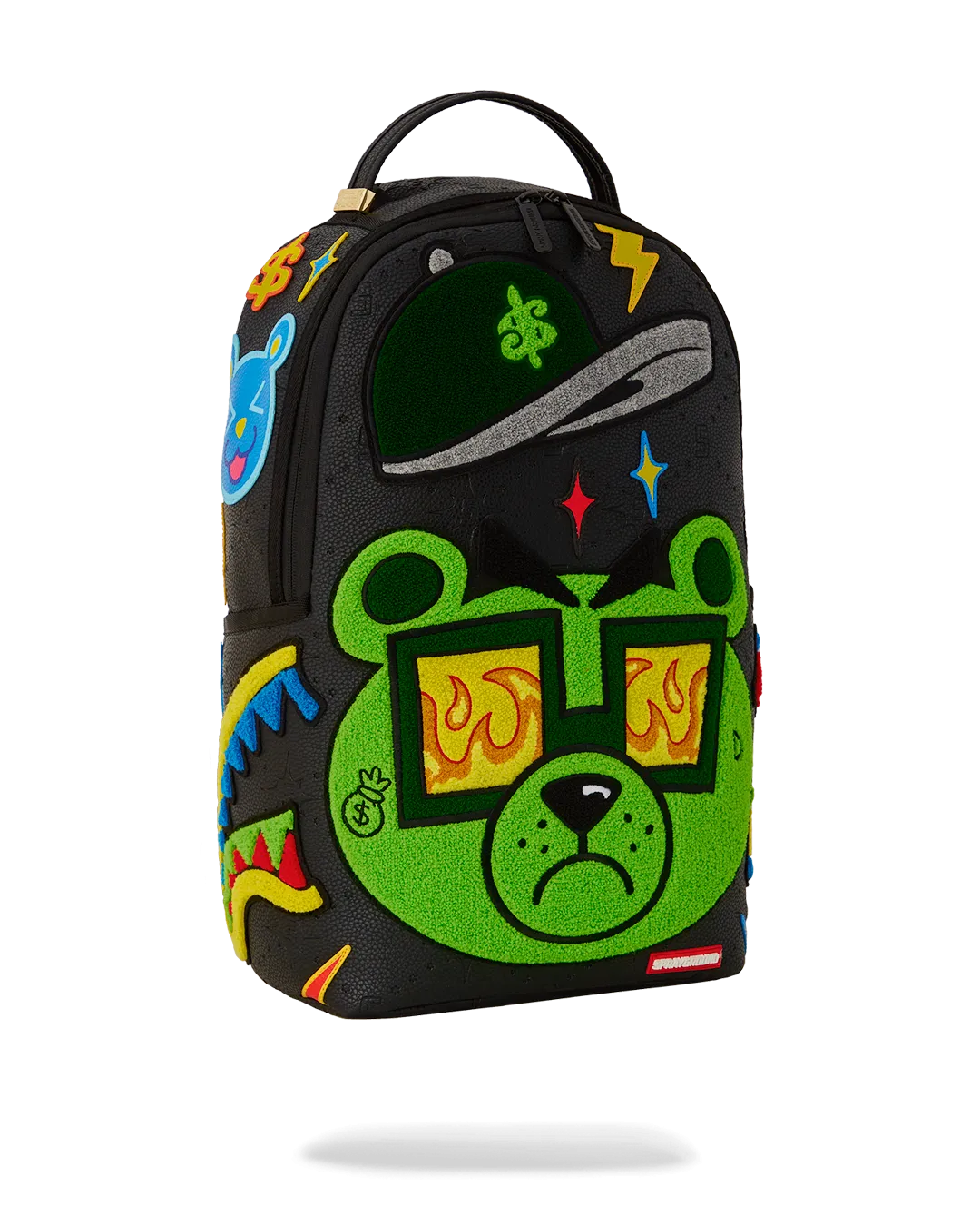 Sprayground Money Bear Mind Over Matter Backpack - Black / Green / Yellow