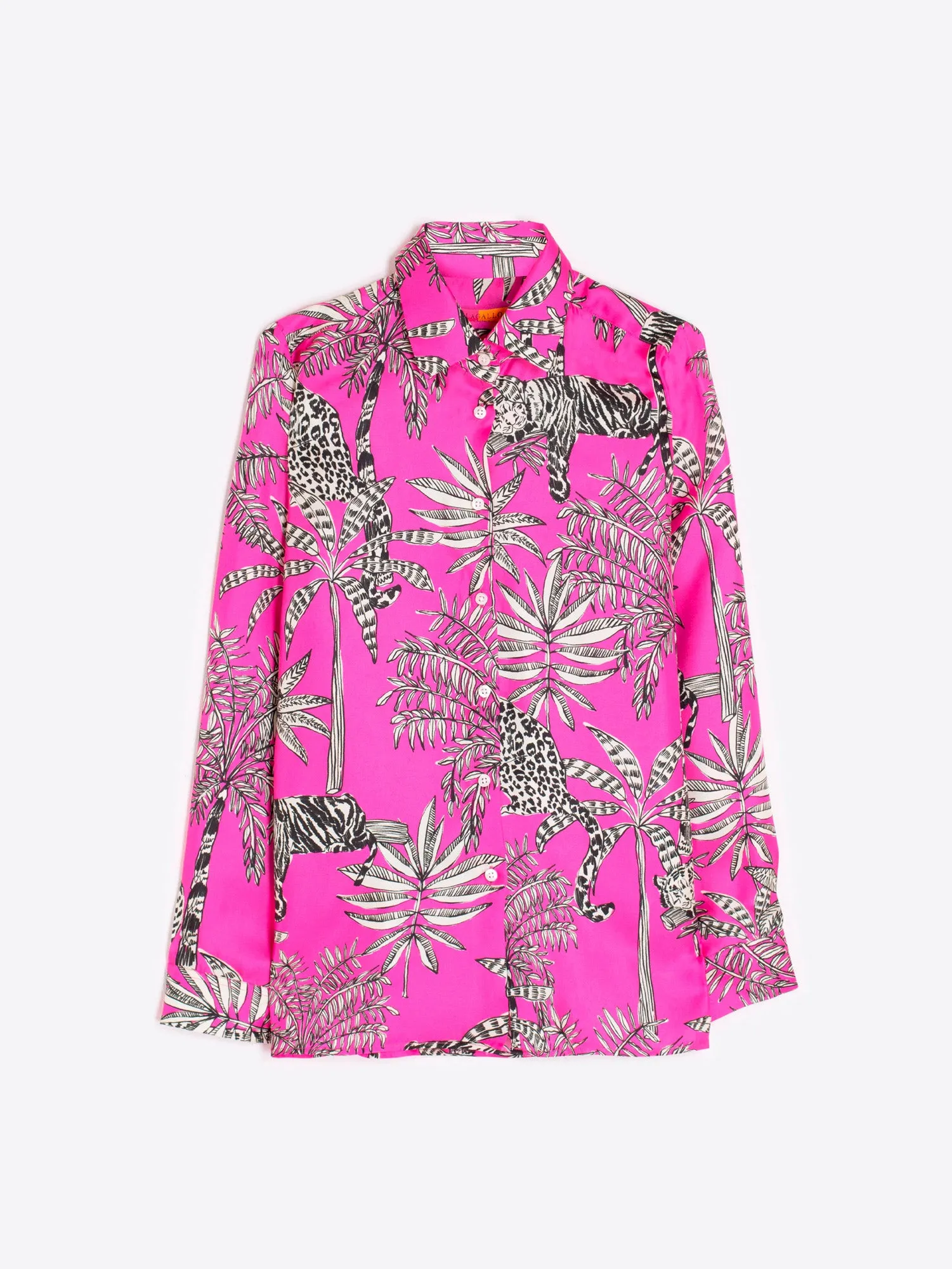 Vilagallo Silk Palm Shirt